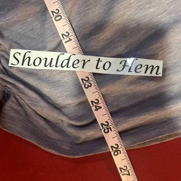 SIZE M/L? Lululemon Athletica Heathered Gray Muscle Tee - Picture 7 of 7